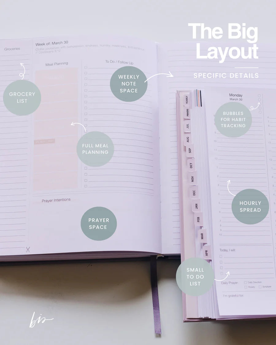 2026 Calendar Year Catholic Liturgical Planner // BIG Layout