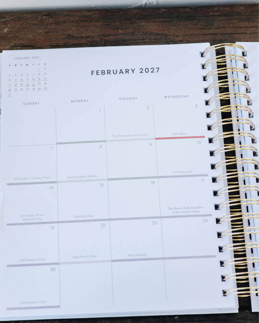 2027 Calendar Year Catholic Liturgical Planner // BIG Layout