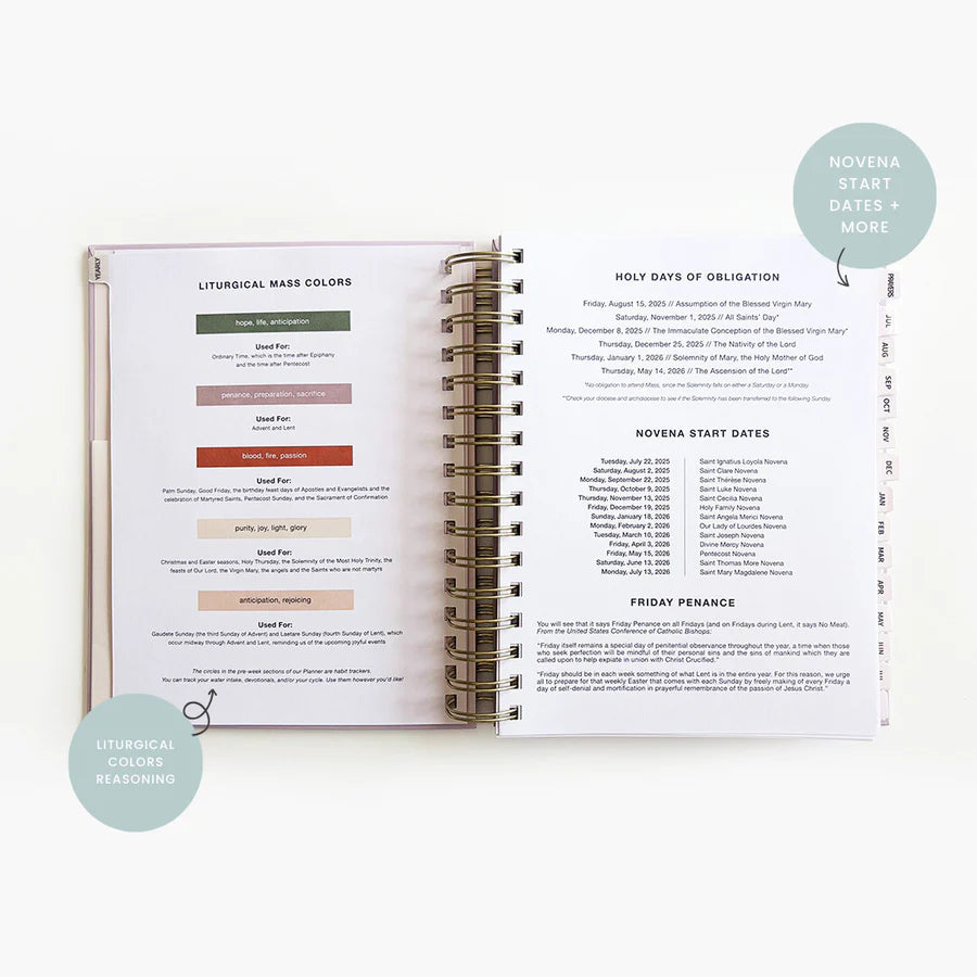 2026 Calendar Year Catholic Liturgical Planner // BIG Layout