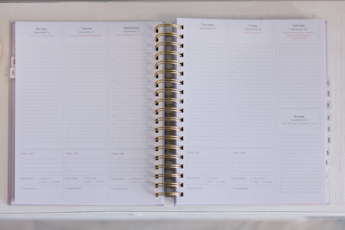 2026 Calendar Year Catholic Liturgical Planner // BIG Layout