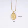 Virgin Mary Gold Pendant Necklace