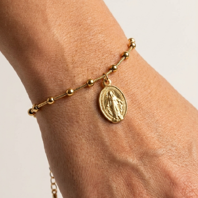 Holy Rosary Beaded Bracelet