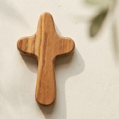 Olive Wooden Prayer Cross