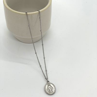 Miraculous Medal Virgin Mary Pendant Necklace
