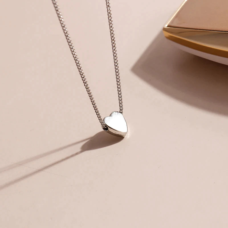 Heart Pendant Necklace Modern Grace