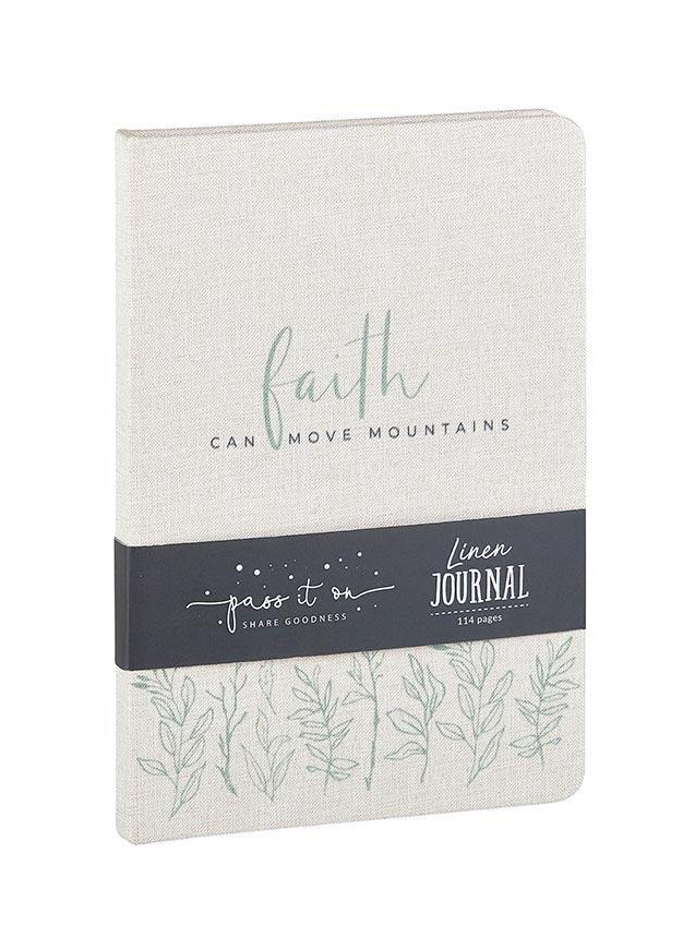 Linen Journal: Faith Can Move Mountains - Modern Grace