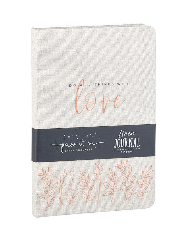 Linen Journal: Do All Things with Love - Modern Grace
